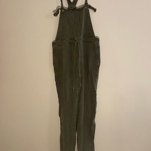 Comfy Dark Green Overalls from American Eagle.